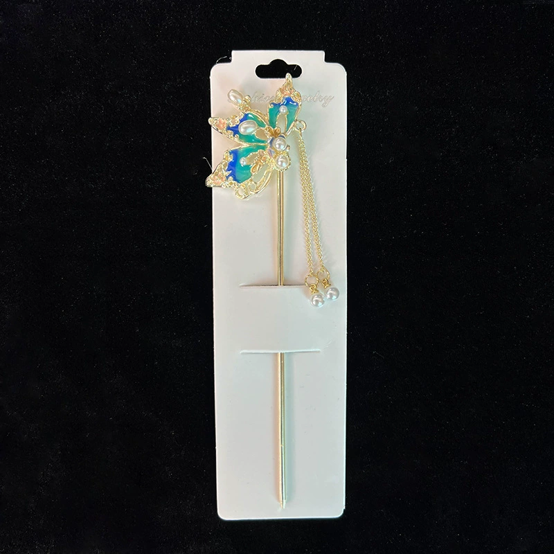 Hairpin Hanfu заколка для волос, орхидея цветочный декоративный аксессуар для волос, простая элегантная китайская стиль