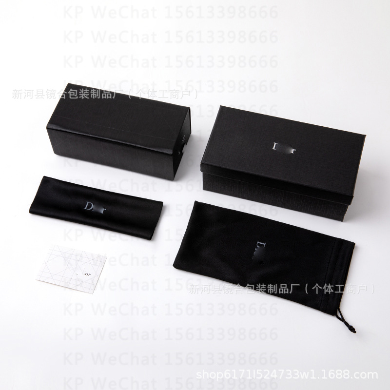 Spot al por mayor nueva caja de gafas de marca de alta gama de moda caja de gafas de sol de alta gama caja de embalaje completa