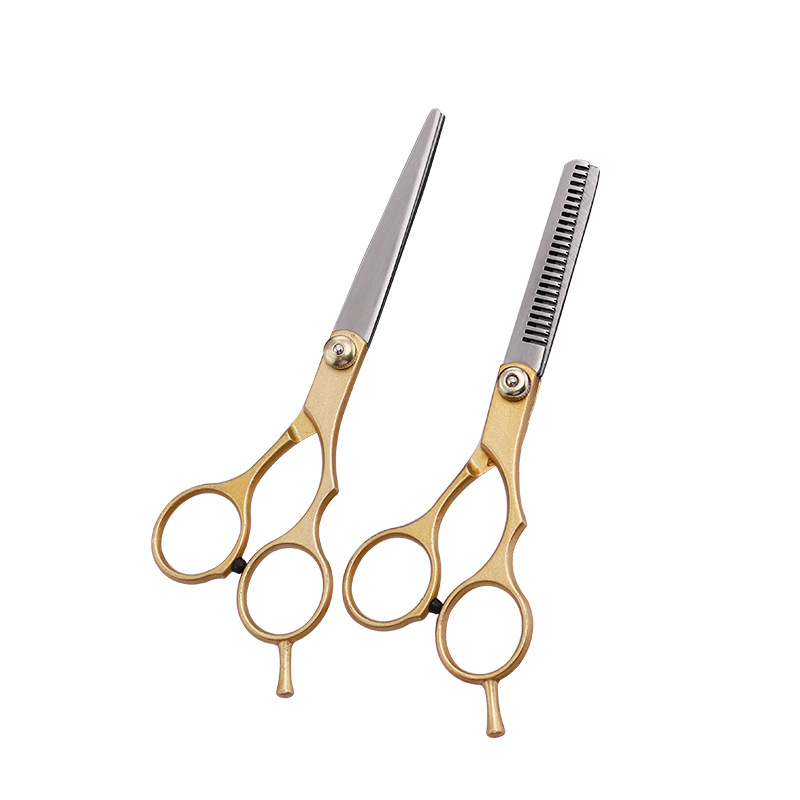 Suministro directo de fábrica Tijeras divididas de oro Tijeras de peluquería Tijeras en stock