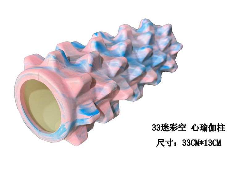 泡沫轴实心狼牙棒月牙款瑜伽柱专业瘦腿神器滚轴肌肉放松健身器材|undefined