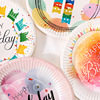 7 -inch paper plate color party paper plate European and American style disposable cake plate birthday party party paper dish