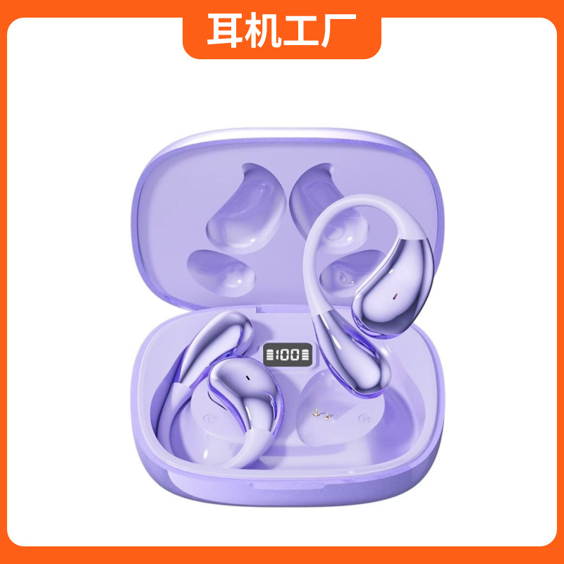 X32mini クラフト OWS 耳掛け式骨伝導ヘッドフォン メタリックペイント HD デジタルディスプレイ 超長バッテリー寿命 高品質|undefined