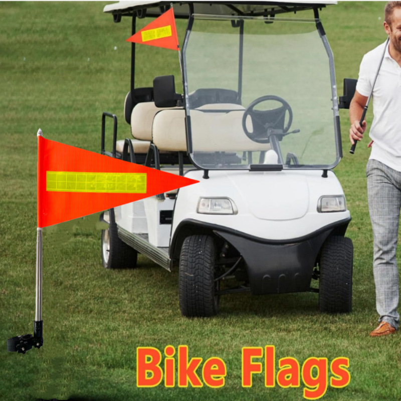 New Golf Cart Flag, Speedboat Cruise Flagpole, Electric Sightseeing Car, Wheelchair, Motorcycle Safety Flag, Universal