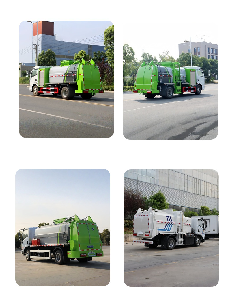 Dongfeng pure electric food waste truck available for wholesale, low-noise operation, direct sales from the manufacturer
