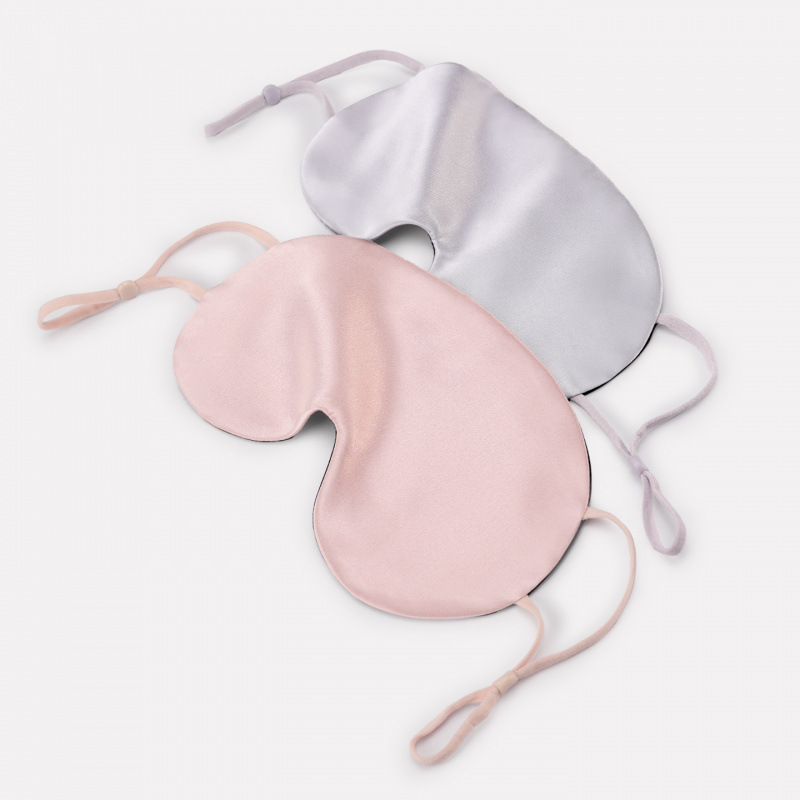 Cross-Border Lightweight Silk Eye Mask for Sleep, Light-Blocking, Suitable for Men and Women, Made of Mulberry Silk, Ear-Hanging Design, Eye Protection, Zero Pressure Sensation