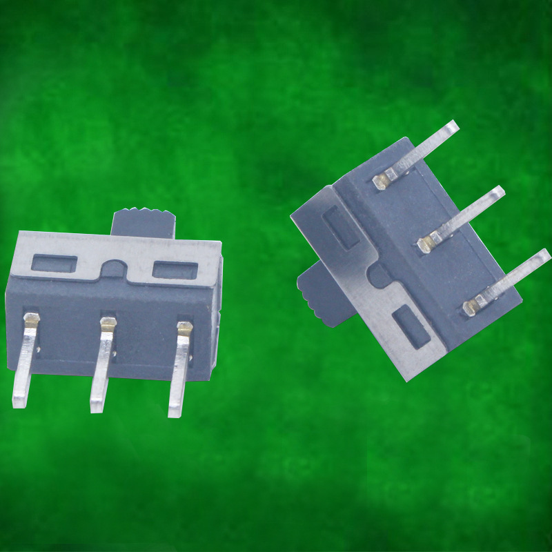 SS12D10两档大电流拨动开关单排无耳 3脚立式拨动大按键开关