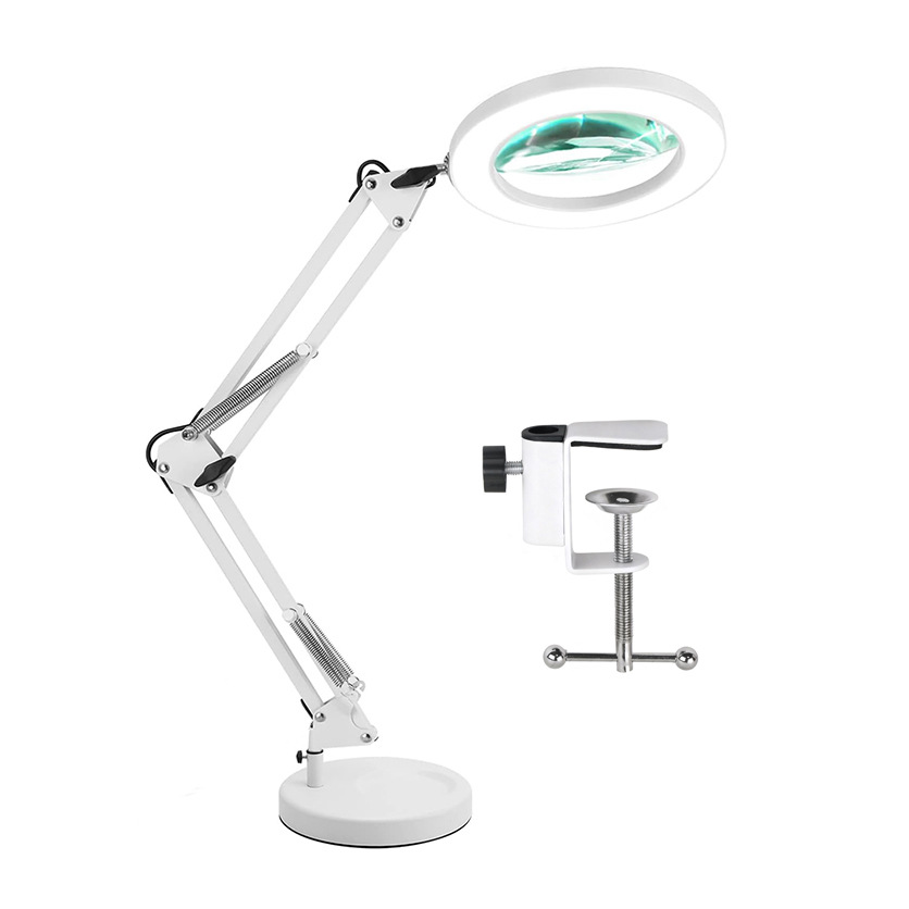 Soldadura transfronteriza mantenimiento lupa lámpara de escritorio de reparación de uñas de cejas protectoras de ojos lámpara de trabajo protectoras de ojos LED luz de lectura