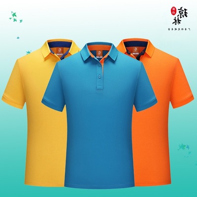polo Custom t-shirt Printing logo Embroidery Culture Customized work clothes Short sleeved Secondary color Lapel work clothes