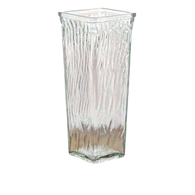 INS estilo florero de vidrio simple arreglo de flores transparente flor hidropónica planta verde florero sala de estar mesa de comedor Decoración