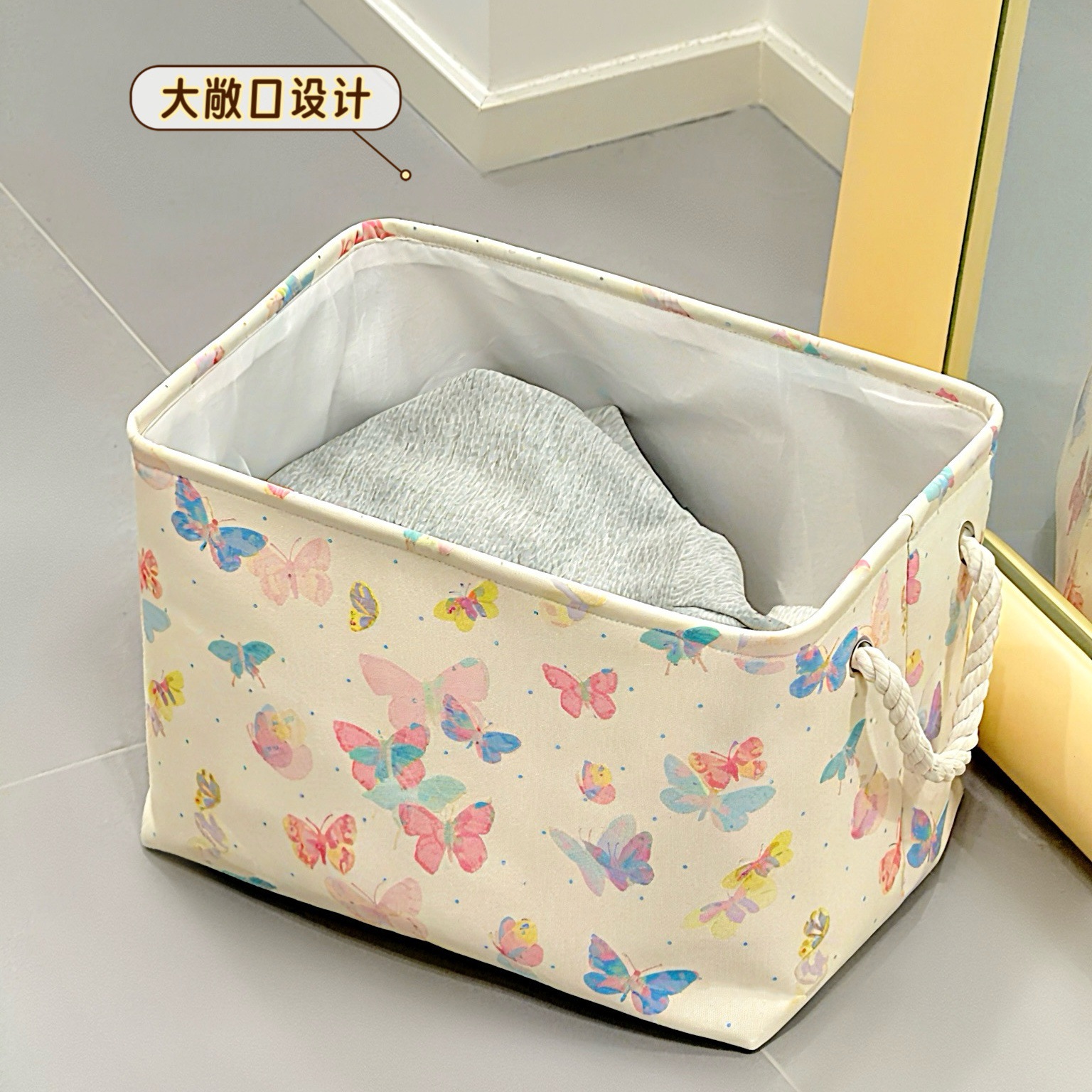 Cesta de ropa sucia canasta de ropa sucia plegable canasta de almacenamiento de ropa sucia doméstica de gran capacidad canasta de lavandería muñeca barril de almacenamiento