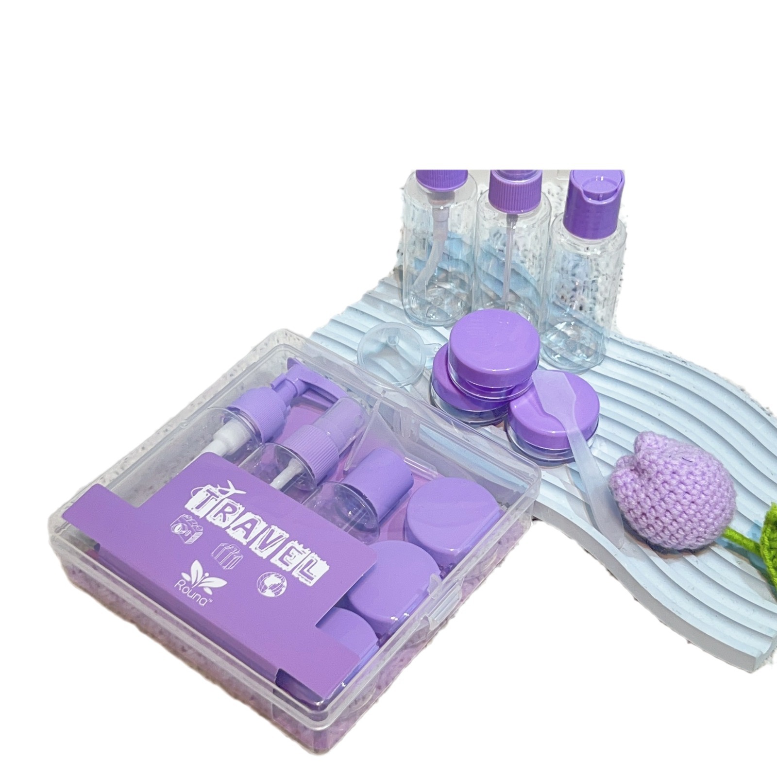 Traje de sub-botella de viaje en caja para mascotas Rouna sub-botella inferior botella de spray botella vacía weishangke