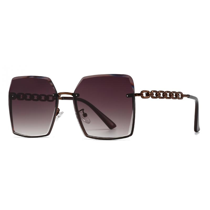 Cross-Border Export New Modern Retro Square Frame Rope Decorative Sunglasses Ins Style Street Style Big-Name Sunglasses 2515_voghion.com