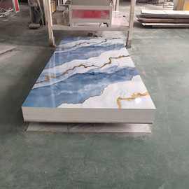 仿大理石纹uv板 室内装修竹木纤维集成墙板厂家供应