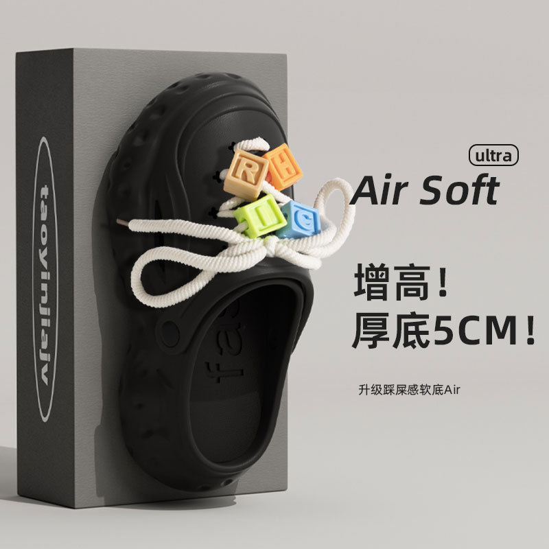 Popcorn Clogs for Women Summer 2024 New Trendy Casual Soft Sole Fashion Closed-Toe Mules for Men