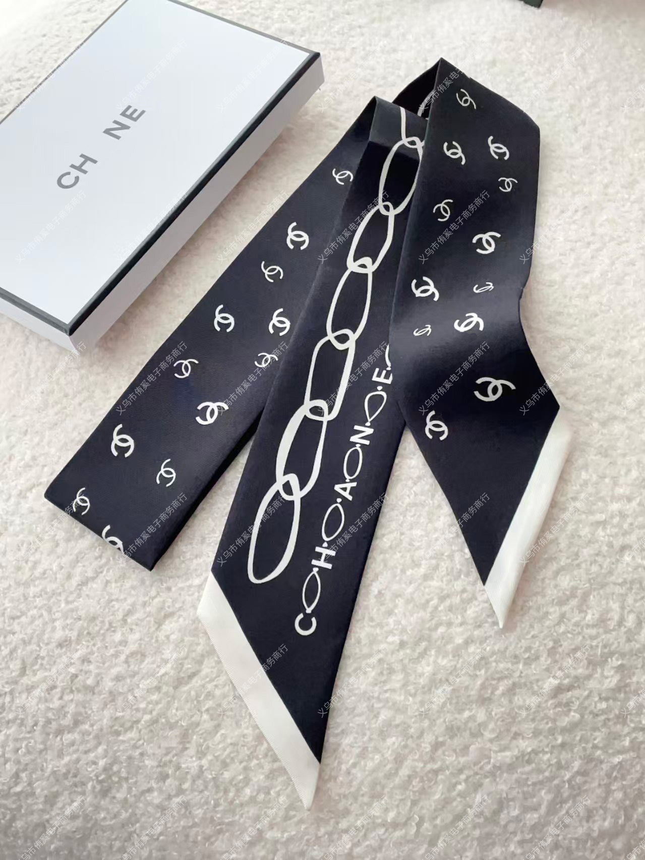Xiangjia buckle letters--black / 8*120CM