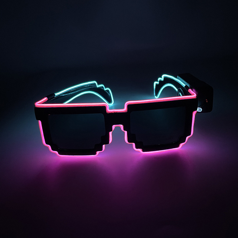Fresco brillante el mosaico inalámbrico gafas luminosas discoteca LED nuevas KTV bar atmósfera productos