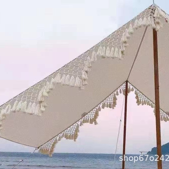 厂家直供三角形吊须流苏 太阳伞辅料 户外家纺辅料