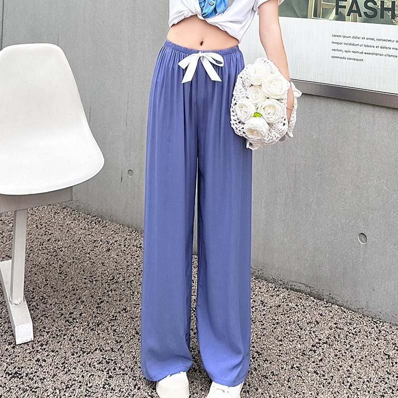 Cotton thin trousers for leisure, plus size