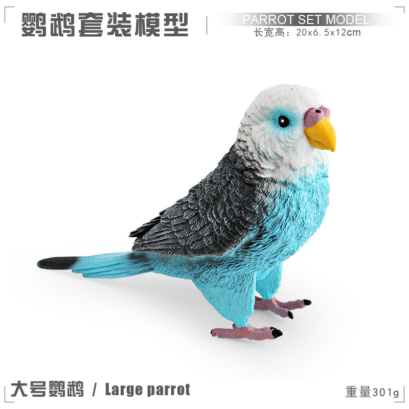 Exportación transfronteriza de simulación de pájaros modelo de papagaios peonía papaio de escritorio decoración estática juguetes