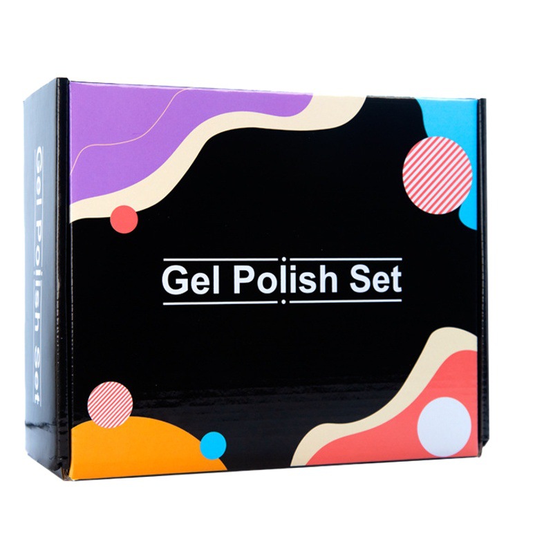 Herramientas de uñas transfronterizas traje esmalte de uñas conjunto completo de esmalte de uñas nuevo traje lámpara de fototerapia de uñas en stock suministro