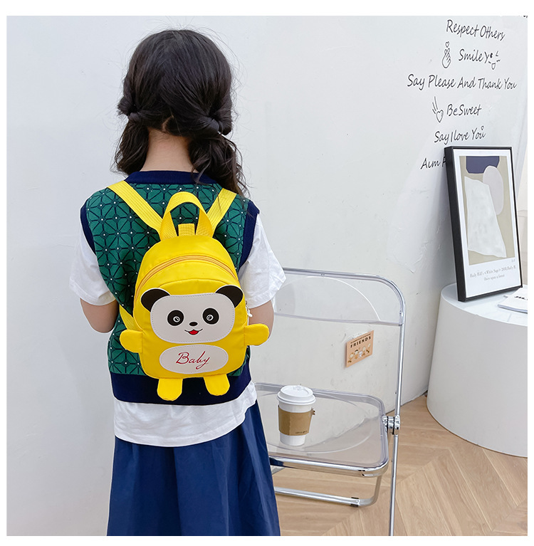 Kindergarten schoolbag for children, boys and girls, 1-3-5 years old, anti-wandering rope, cute frog, double-shoulder baby small backpack undefined