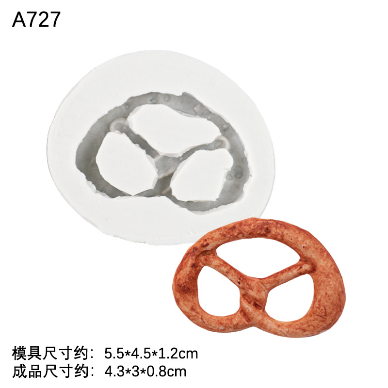 Cookie crema Lollipop molde de silicona epoxi arcilla cerámica suave DIY chocolate fondant