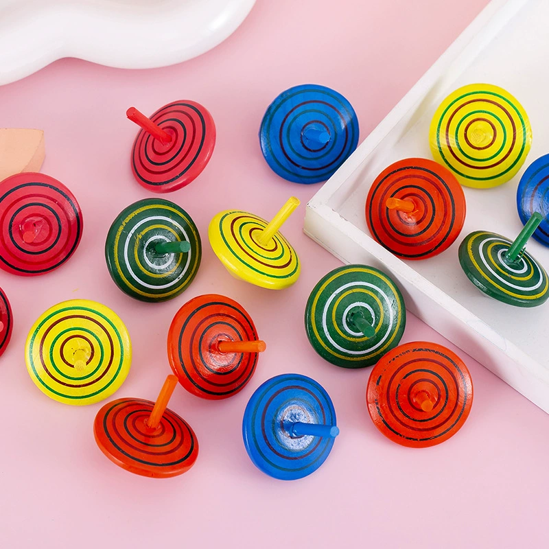 Настольная декомпрессионная деревянная игрушка деревянный маленький гироскоп детский сад маленький подарок