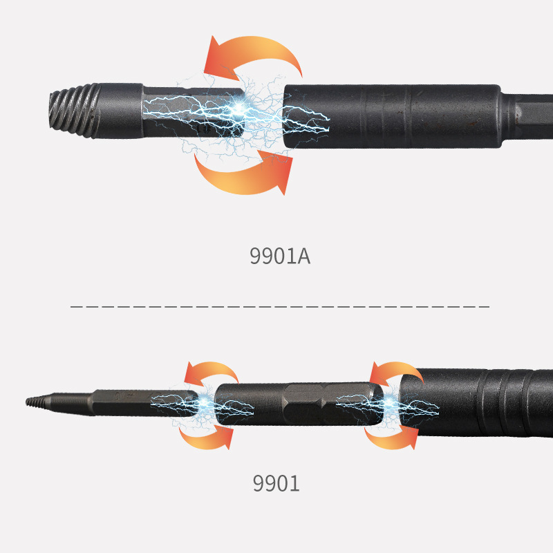11pcs断头螺丝取出器破损反牙反丝器S2工具套装拆卸反丝拆卸神器