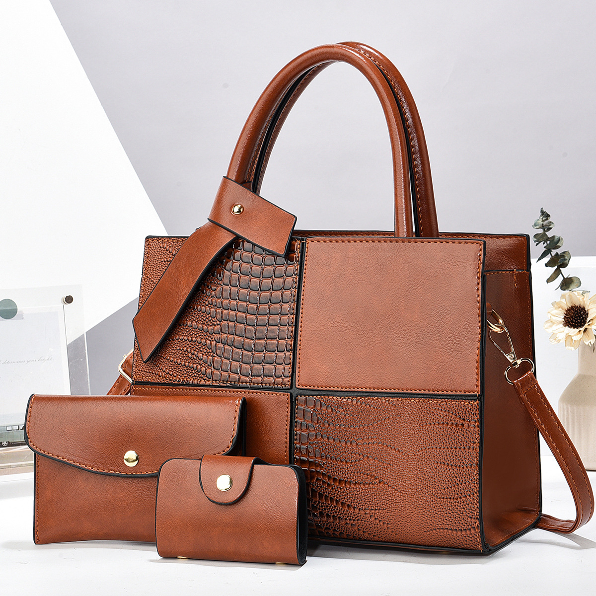 Comercio exterior nuevo bolso de mujer retro versátil de alta calidad sensación mujer mochila de tendencia textura bolso de hombro nicho