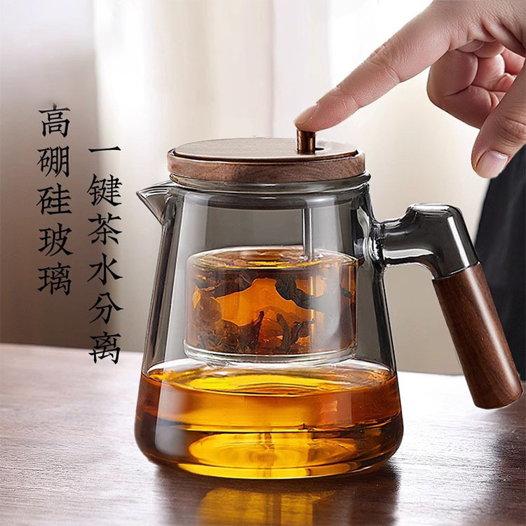 高ホウ素のケイ素の漂っているティーポットの家庭用の工夫の茶器のお茶は分離して花のティーポットを濾過します。|undefined