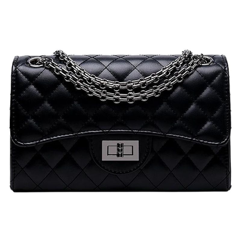 2026 New European and American Fashion Trendy Quilted Chain Bag, Chanel-Style Women's Bag, Single Shoulder Crossbody Bag, Small Women's Bag