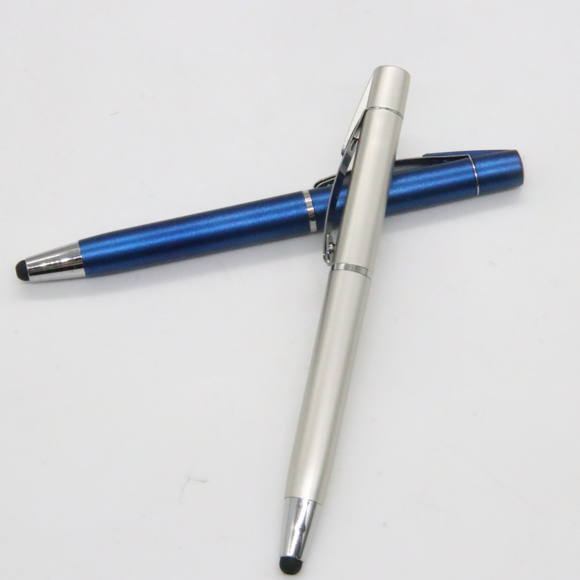 Bolígrafo de metal pantalla táctil giratoria de alta apariencia Bullet refill Bolígrafo De Metal fabricante logotipo láser