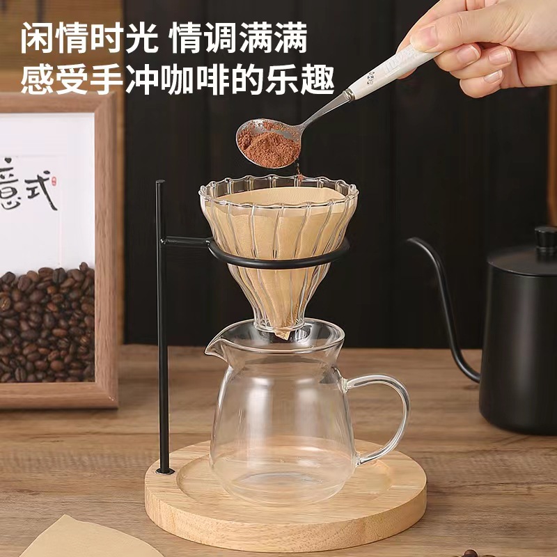 Café mano cerveza soporte vidrio mano cafetera traje café filtro taza compartir olla cafetera aparato