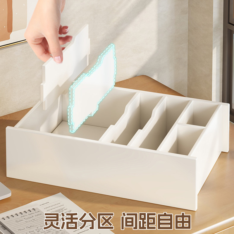跨境票据收纳盒单据分类储物盒送货单信件整理框办公室桌面置物架|undefined