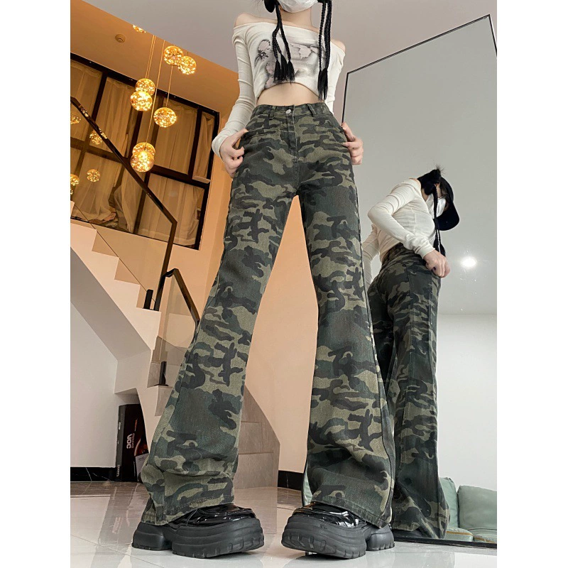 Реже цена! Американские ретро hiphop камуфляжные брюки хип-хоп хип-хоп джаз повседневные прямые брюки