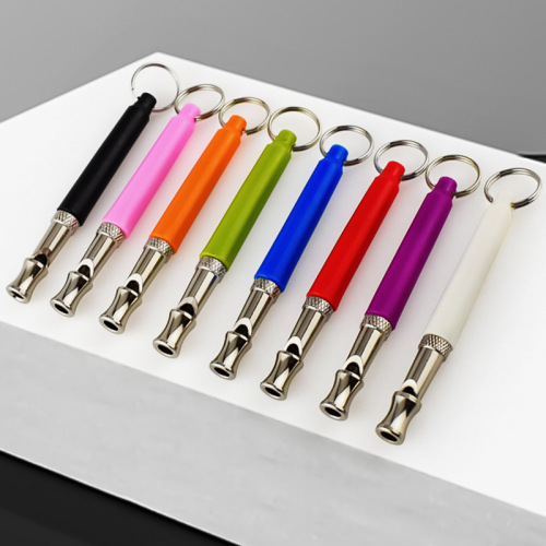 Ultrasonic whistle manufacturer cross-border supply adjustable dog whistle dog training device with lanyard pet stainless steel dog training whistle
