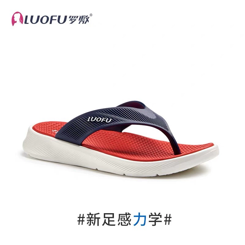 Новые Нескользящие шлепанцы luofu, модная одежда с толстой подошвой, домашние сэндвич-тапочки для отдыха на море