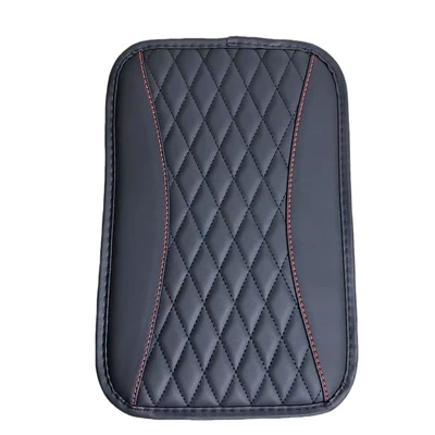 Armrest box, Pad Pu Leather Embroidered Bubble