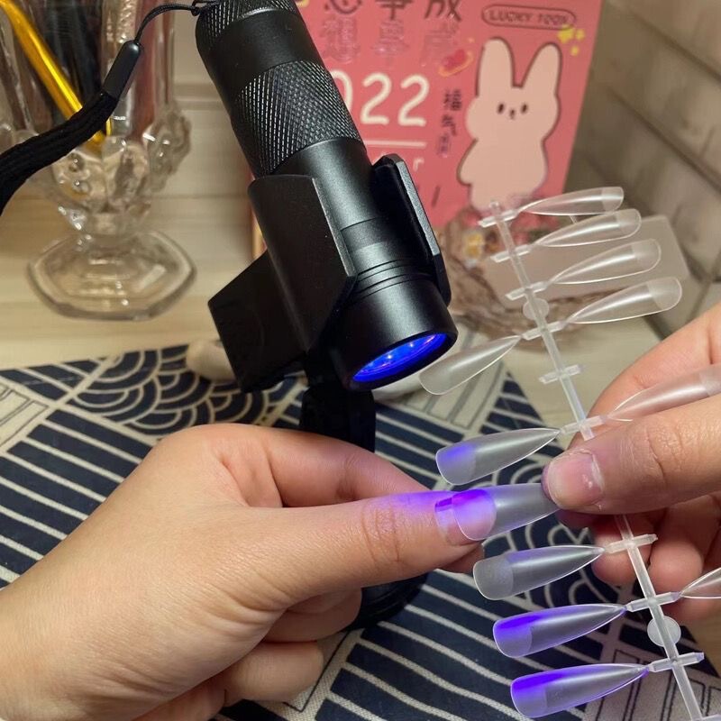 Nail Art Silicone Press Lamp New UV Handheld Lamp Embossing Sequin Phototherapy Lamp Construction Nail Tool
