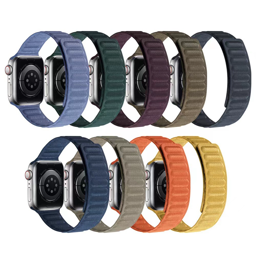 Для Apple Watch Band se1-8 Поколение Джинсовая Петля Магнитный ремешок для часов applewatch7 Универсальный браслет