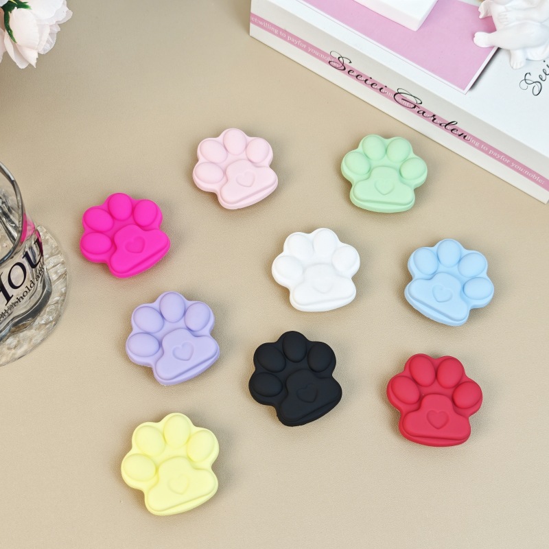 Cute cartoon cat claw mobile phone airbag bracket lazy person bracket refrigerator sticker silicone mobile phone bracket portable bracket