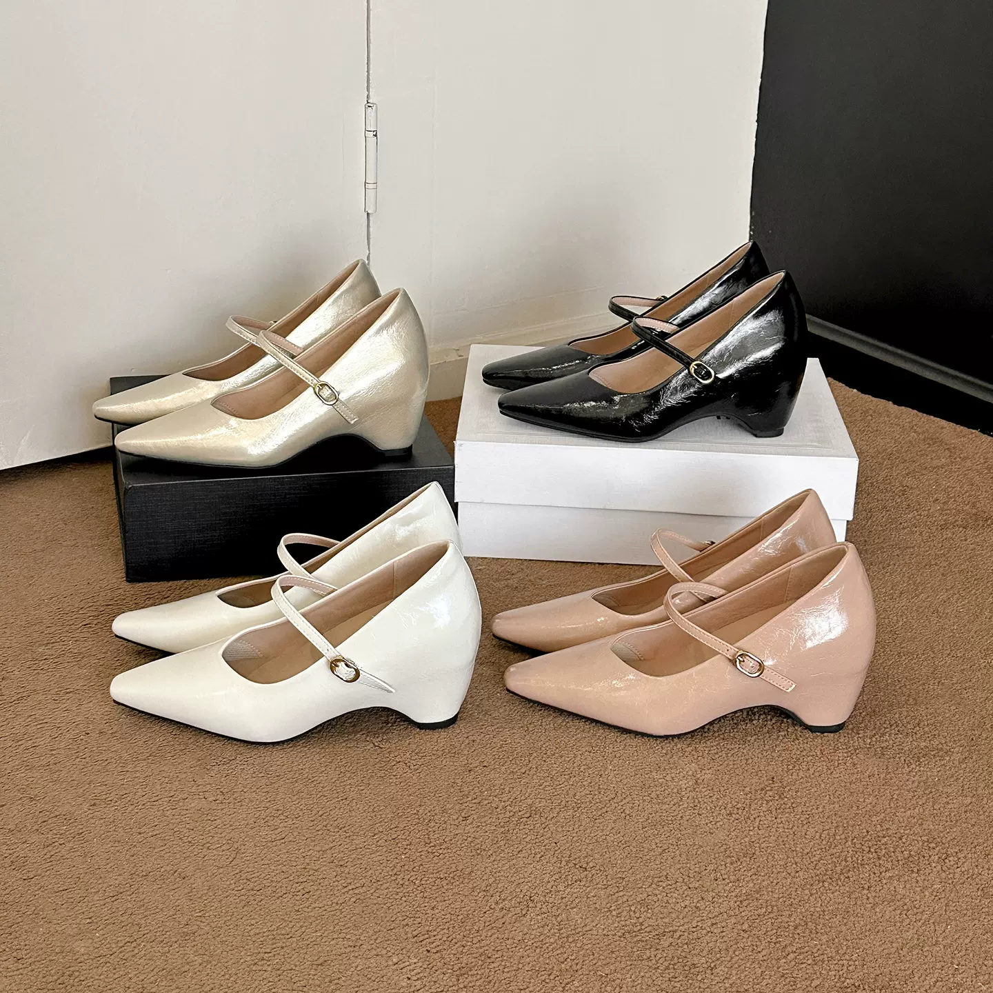 9cm内增高玛丽珍鞋女2026春夏新款配裙子高级感法式浅口通勤单鞋