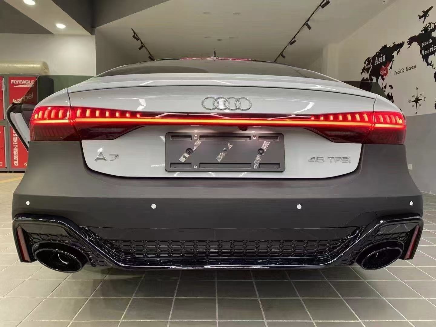 Suitable for Audi A7 C8 Upgrade to Rs7 Body Kit, Including Front and Rear Bumpers, Car Modification Body Kit