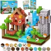 Cross-border quality [Forest Wooden House] 150 particles + color box + storage bag + instruction manual