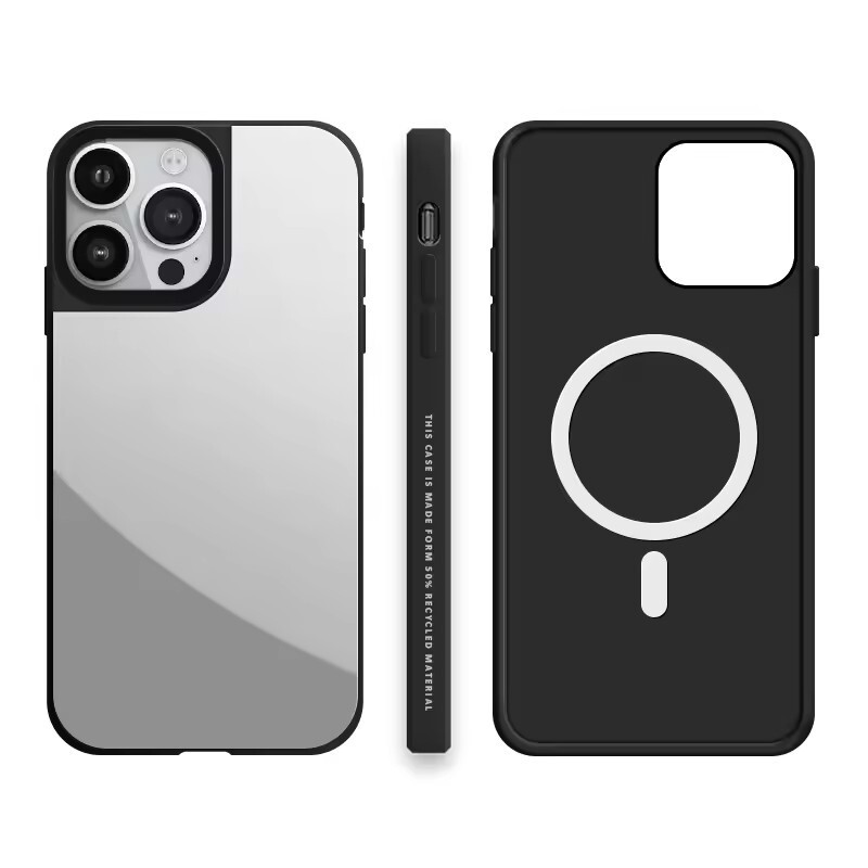 C-brand mirror case with magnetic Magsafe for Apple iPhone 17 Pro Max, suitable for UV printing