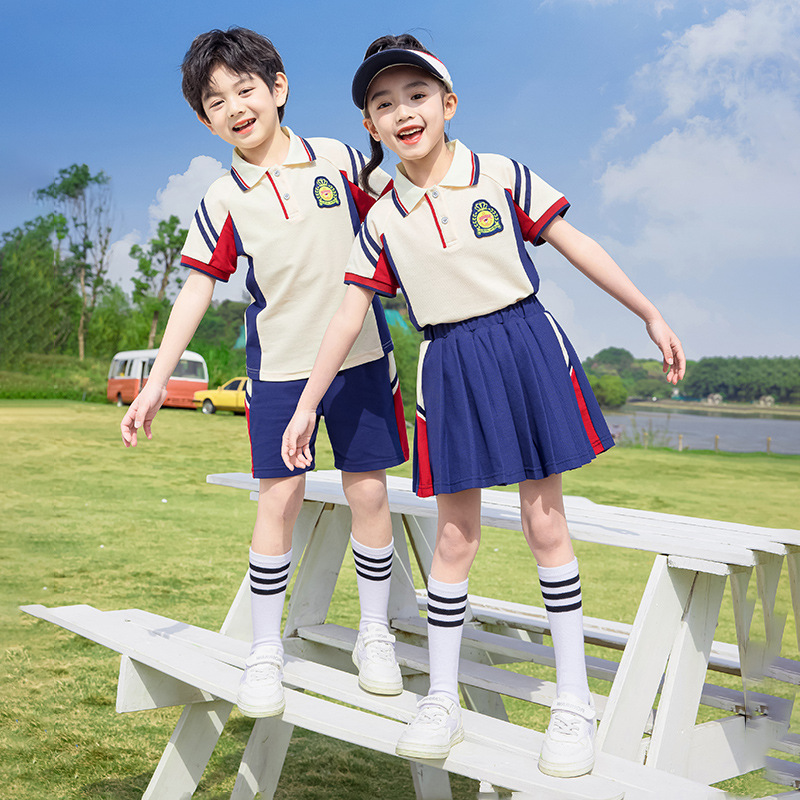 學院風棒球服校服套裝小學生春夏裝新款男女童班服四件套幼兒園服
