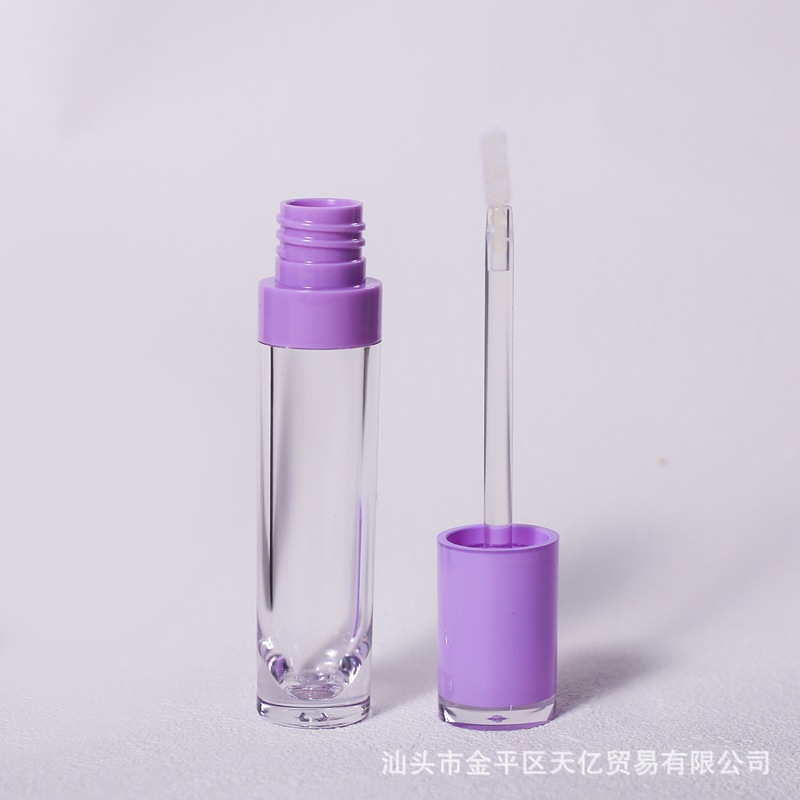 Spot envío gratis descuento esmalte de labios brillo de labios tubo vacío cabezal de cepillo de silicona botella multicolor bolsa cosmética de tubo redondo pequeño