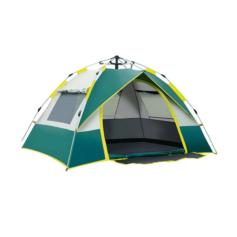 Siglo glaciar acampar al aire libre plegable tienda automática 3-4 personas playa simple rápido abierto doble impermeable camping