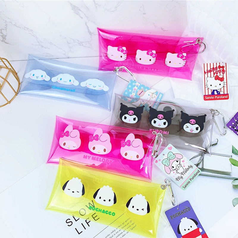 Пользовательские мультфильм Мини ручной работы Waler сумка ПВХ прозрачная сумка для хранения Слепая Коробка Сумка для хранения защелкивающаяся сумка красная сумка