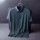 Dad summer wear middle-aged and elderly men's short-sleeved T-shirt summer ice silk polo shirt father middle-aged half-sleeved top clothes